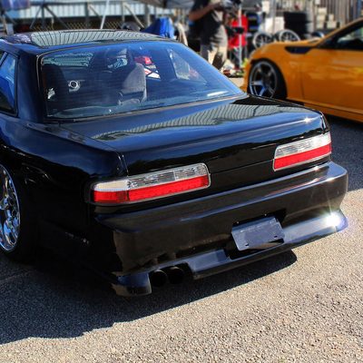1989-1994 Nissan 240SX S13 Coupe LED Tail Lights Chrome Housing/Clear Lens