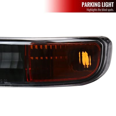 1999-2006 GMC Sierra/Yukon/Yukon XL Headlights&Bumper Lights Amber& Black