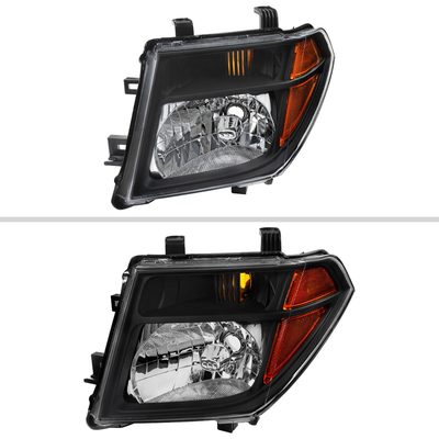 2005-2008 Nissan Frontier/2005-2006 Pathfinder Factory Headlights Matt Black
