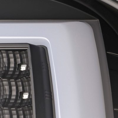 2007-2013 GMC Sierra 1500 2500HD 3500HD C-Bar LED Tail Lights Matt Black
