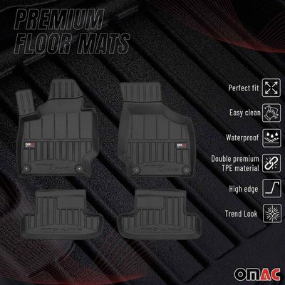 2006-2014 Audi TT Premium Floor Mats Liners Full Set All Weather Heavy Duty