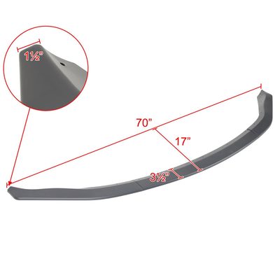 2003-2005 Nissan 350Z Matte Black 3Pcs Front Bumper Lip Splitter Kit
