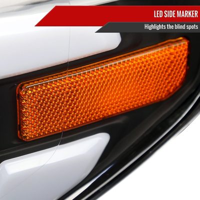 2014-2021 Toyota Tundra LED Turn Signal LED Bar Projector Headlights Black