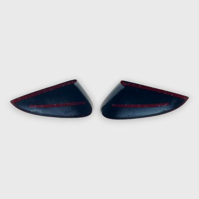 2013-2020 Ford Fusion Mirror Cover Caps Gloss Black 2Pcs ABS Plastic