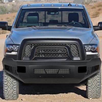 2010-2018 Dodge RAM 2500/3500 Heavy Duty Steel Front Bumper LED Light Ports