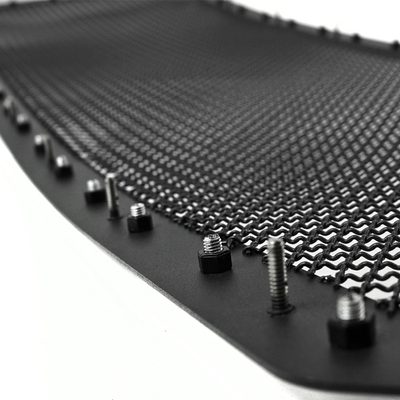2011-2016 Ford F-250/350/450/550 Rivet Black Steel Mesh Grille Center Insert