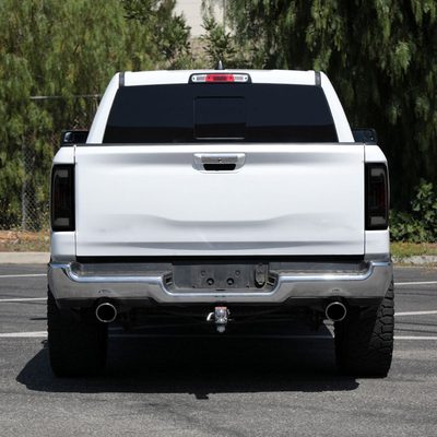 2019-2024 Dodge RAM 1500 White LED Bar Tail Lights Glossy Black/Smoke Lens