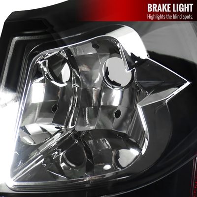 2005-2008 Dodge Magnum Tail Lights Matte Black Housing/Clear Lens