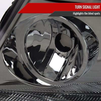 2004-2008 Ford F-150/2006-2008 Lincoln Mark LT Headlights Amber & Chrome Smoke