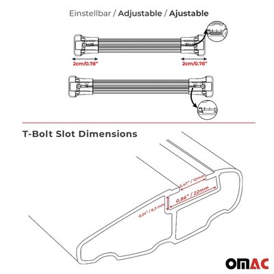 2000-2006 BMW X5 E53 Roof Rack Cross Bars Silver