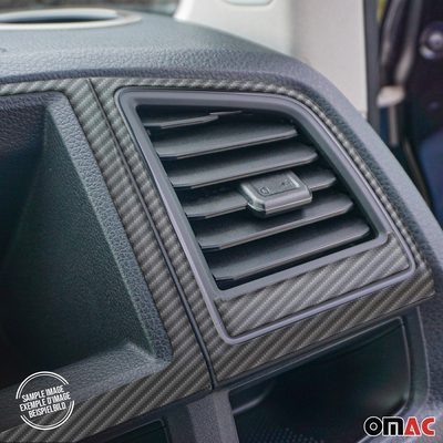 2009-2013 Toyota Corolla Sedan Carbon Look Dashboard Console Trim Kit 15 Pcs