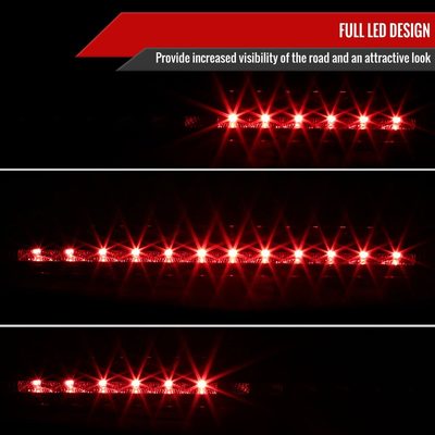 1999-2004 Ford Mustang LED 3rd Brake Light Chrome Housing/Red Lens