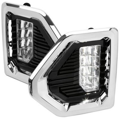 2019-2021 GMC Sierra 1500 Denali/SLT/AT4 Switchback LED Fog Lights Kit Chrome