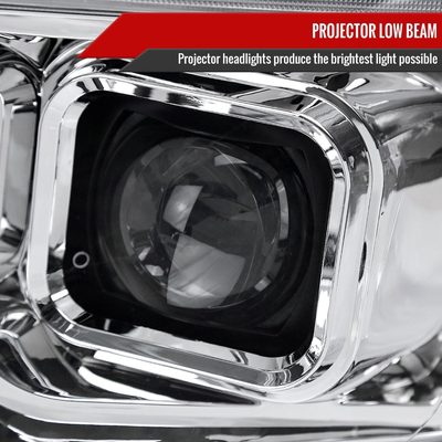 2009-2018 Dodge RAM 1500 / RAM 2500 3500 Switchback Headlights Chrome