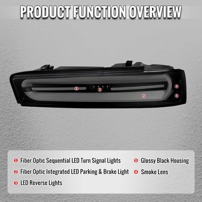 For Chevrolet Camaro 2016-2018 Full LED Tail Light Sequential Signal For OE LED