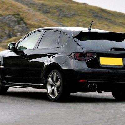 2008-2014 Subaru Impreza WRX Hatchback LED Tube Tail Lights Glossy Black/Clear