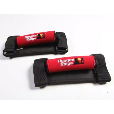 Agarraderas de Neopreno Rugged Ridge para Wrangler JK / JL / Gladiator Rojas (Par)