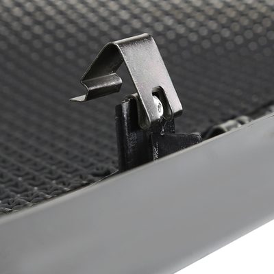 2005-2007 Ford F-250/350/450/550/Excursion Black ABS Rivet Grille w/Steel Mesh