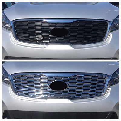 2019-2020 Kia Sorento Grille Overlay Chrome 1Pcs ABS Plastic