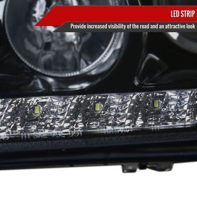1998-2001 Mercedes Benz W163 ML Class Projector Headlights SMD LED Light Smoke