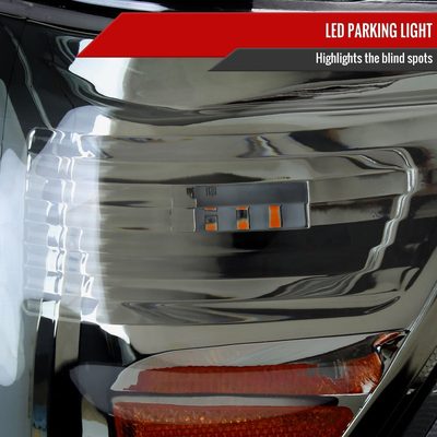 2012-2015 Toyota Tacoma LED C-Bar Headlights LED Parking Light Chrome/Smoke