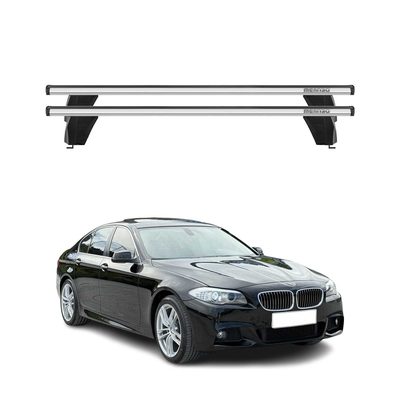 2011-2016 BMW 5 Series F10 Sedan Roof Rack Cross Bars Silver