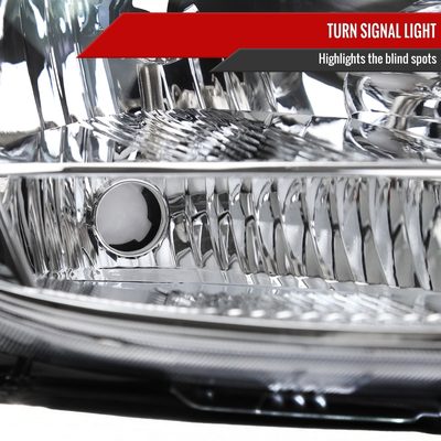2004-2005 Toyota Sienna Passenger Side Headlights Amber Reflector Chrome