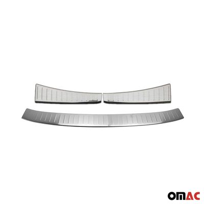 Rear Bumper Guard & Trunk Sill Cover Set for Ford Escape 2017-19 FL Brushed 3Pcs