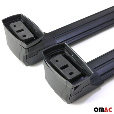 Roof Racks Cross Bar for Mercedes E-Class Sedan 2017-2023 Black Aluminium 2x