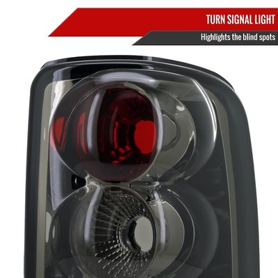 2000-2006 Chevy Suburban/Tahoe GMC Yukon/Yukon XL Tail Lights Chrome/Smoke