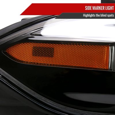 2013-2016 Dodge Dart Factory Headlights High/Low Beam - Passenger Side Black