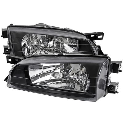 1995-2001 Subaru Impreza Factory Style Crystal Headlights Matte Black/Clear