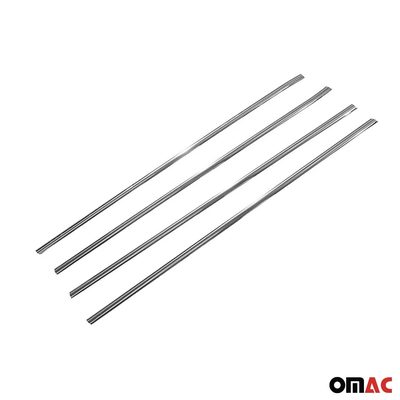 2006-2012 Toyota RAV4 Window Molding Trim Streamer Chrome Stainless Steel Silver 4 Pcs