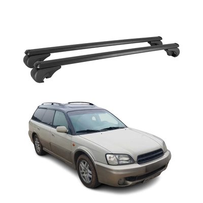 2000-2004 Subaru Outback Roof Rack Cross Bars Black