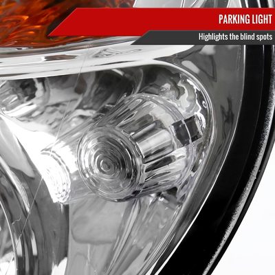 2002-2003 Subaru Impreza OEM Replacement Headlights Chrome/Clear Lens