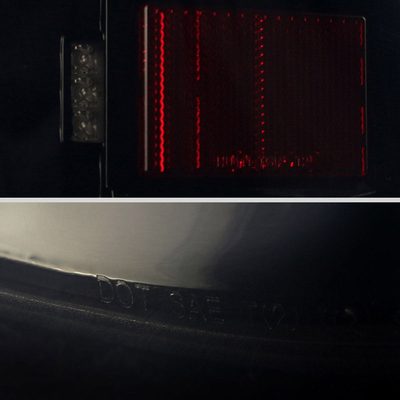 2014-2018 Chevy Silverado 1500 2500HD 3500HD/ Sierra LED Tail Lights Black