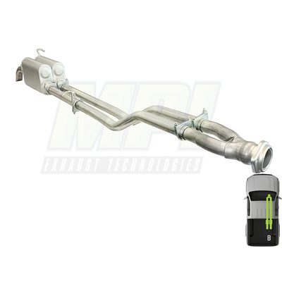 GMC/Chevy, 1999-2006, 5.3L - MPI Bullnoze Exhaust Series