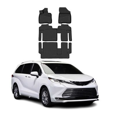 2021-2024 Toyota Sienna Floor Mats Liners Full Set All Weather 8 Seats