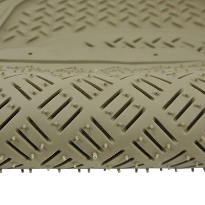 Universal fit Rubber Car Floor Mats Liner All Weather 3Pcs Beige