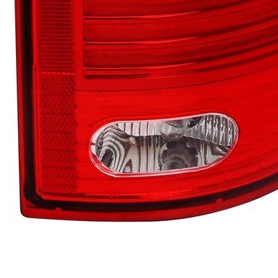 2002-2006 Dodge RAM V2 LED Tail Lights Chrome Housing/Red Clear Lens