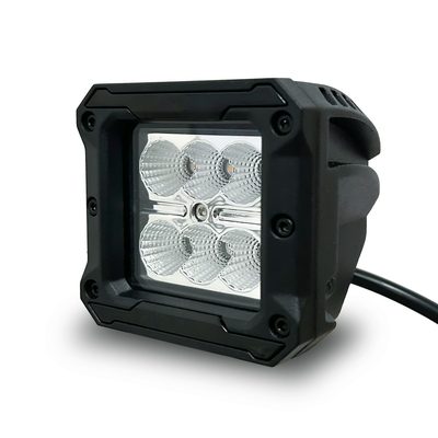 Luces Led CUBEIT de 3" RT Amber Series c / Inserto de plastico (1 Par)