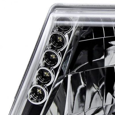 1998-2000 Ford Ranger Factory Style Headlights Chrome Housing/Clear Lens