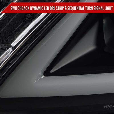 For Infiniti G37 2008-13 / Q60 Coupe 2014-15 LED Turn Signal Full LED Triple Headlights Matte Black Housing Smoked Lens