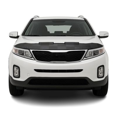 2011-2013 Kia Sorento Car Bonnet Mask Hood Bra Black Chequered 1 Pc