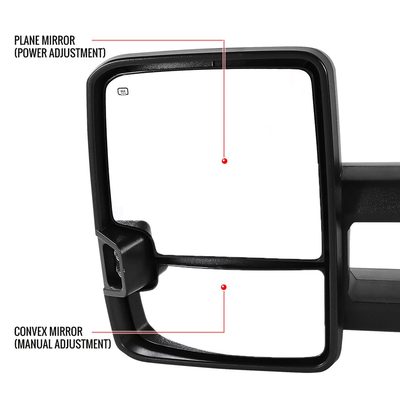 1999-2002 Chevy Silverado/Tahoe/Sierra/Yukon/XL Heated Towing Mirrors Smoke