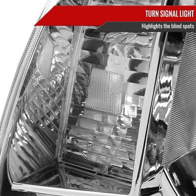 2005-2011 Toyota Tacoma Retro Style Projector Headlights Chrome/Clear Lens