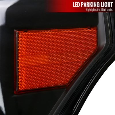 2011-2016 Ford F-250/350/450/550 Super Duty LED CBar Factory Headlights Black