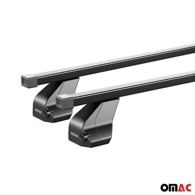 Top Roof Racks Cross Bars fits BMW 8 Series Gran Coupé 2020-2026 Black Steel 2x