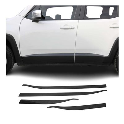 2015-2024 Jeep Renegade Side Door Molding Trim Skirt Garnish Carbon Fiber 4x