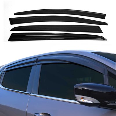 2006-2009 Volkswagen Rabbit Window Visor Vent Rain Deflector 4Pcs Smoke